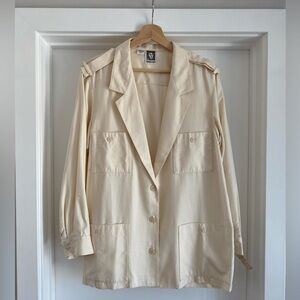 Vintage Raw Silk Anne Klein Jacket